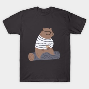 Hipster Bear T-Shirt